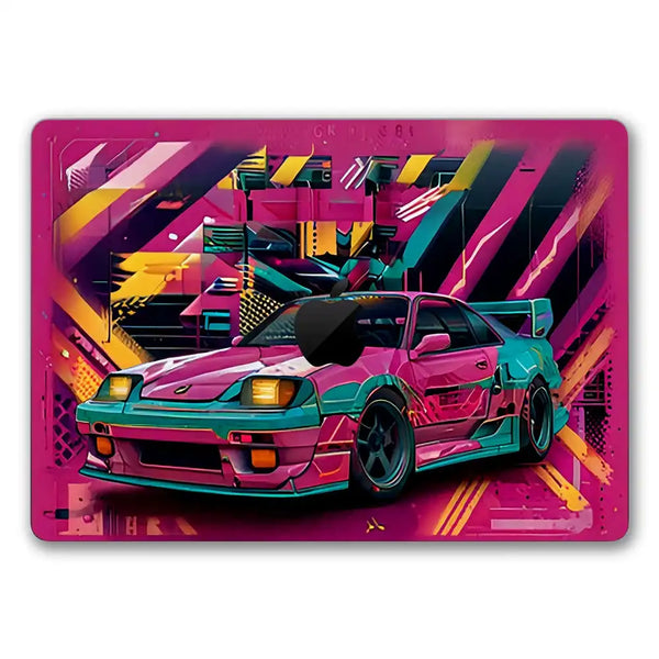 MacBook Laptop Skin - Vibrant Retro Racer