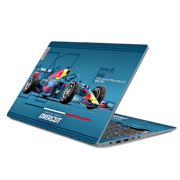 3M Material Textured Embossed Laptop Skin - F1 Red Bull Neon Style Race Car