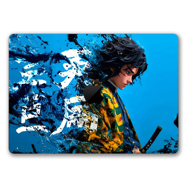 MacBook Laptop Skin - Demon Slayer Ink Splash Dissolve