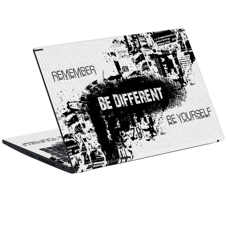 3D Embossed Laptop Skin - Be Different
