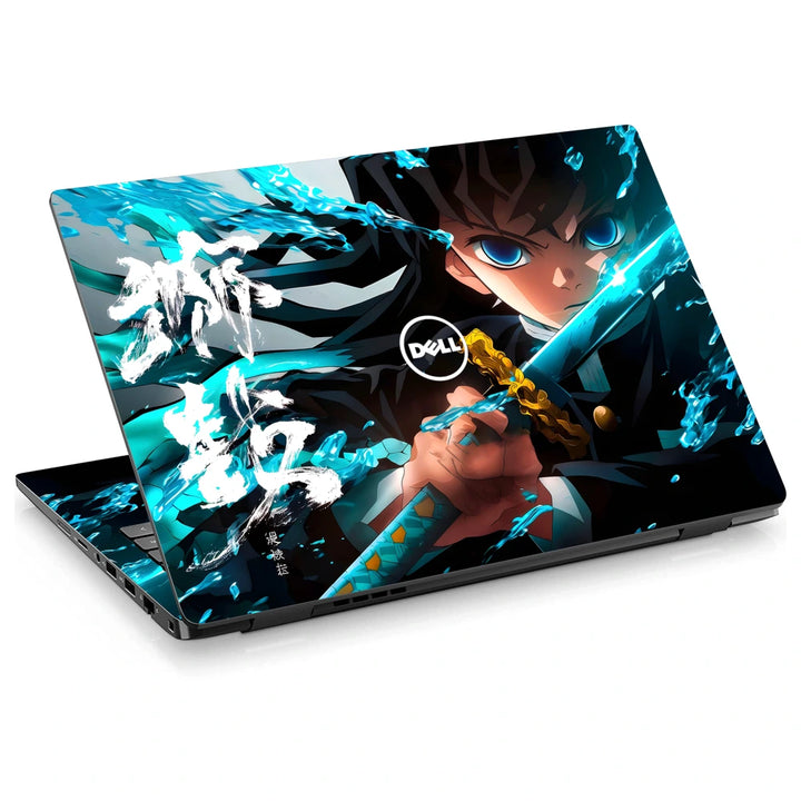 3M Material Textured Embossed Laptop Skin - Muichiro Mist Breathing Blade