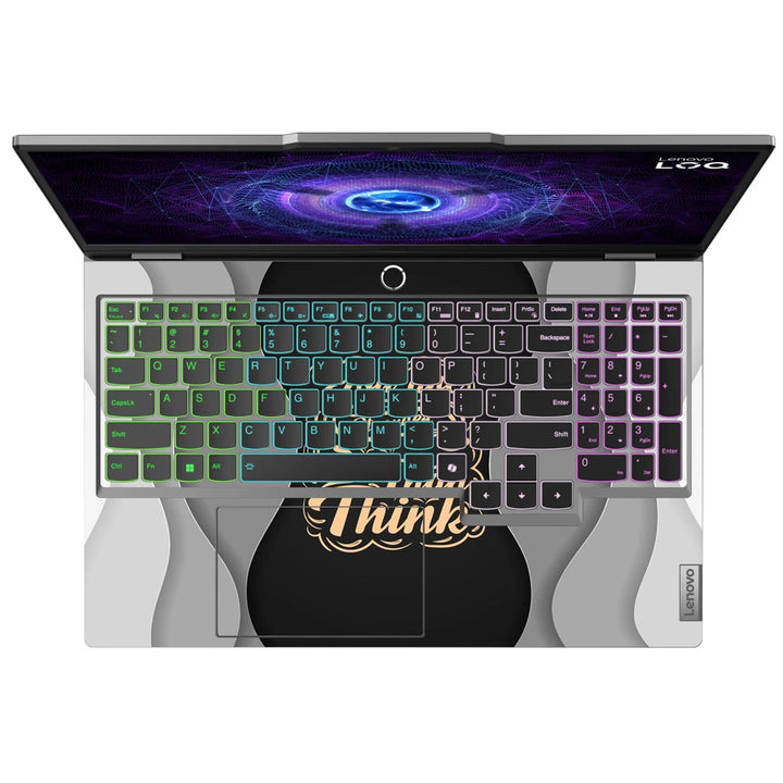 3M Material Textured Embossed Laptop Skin - Think Big Paper Cut Motivational Art