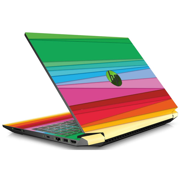 HP Laptop Skin - Colorful Stripes Splash