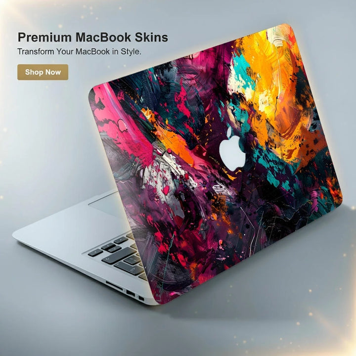 MacBook Laptop Skin - Vivid Cosmic Nebula Design