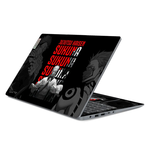 3M Material Textured Embossed Laptop Skin - Jujutsu Kaisen Sukuna Tattoo Art
