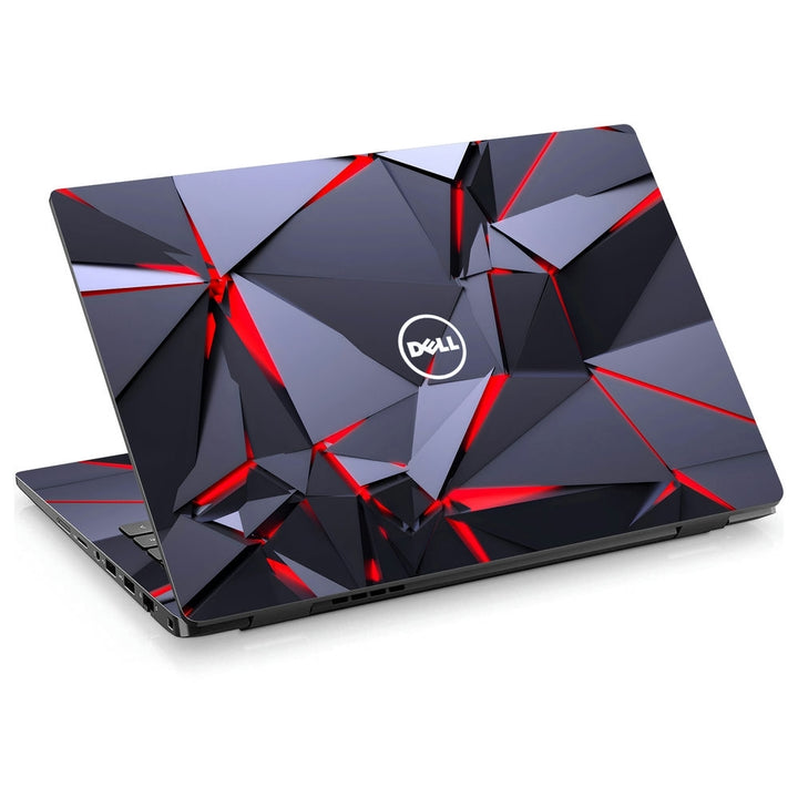 Dell Laptop Skin - Crimson Geometry