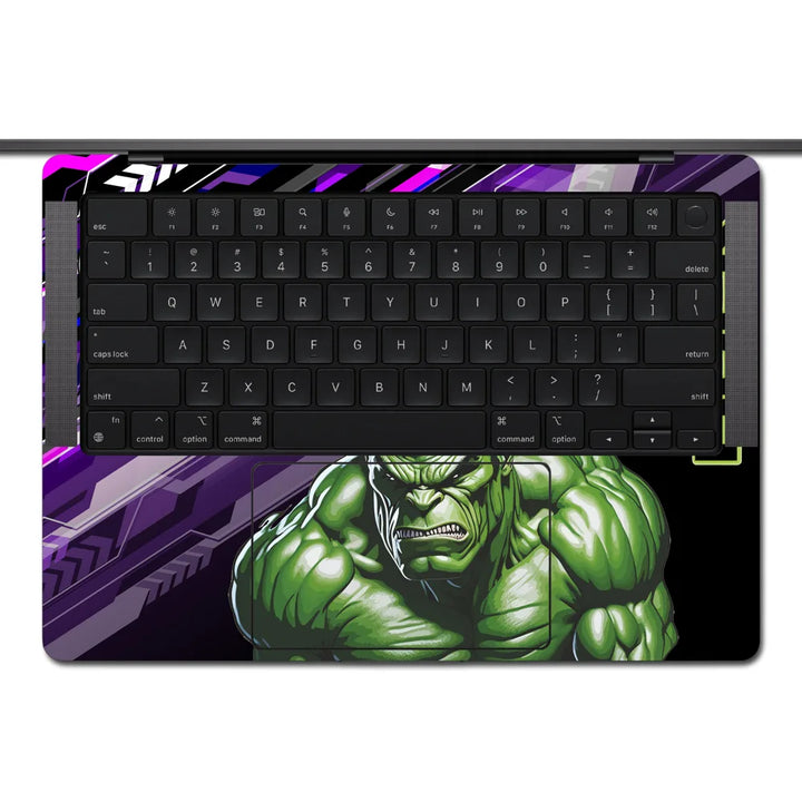 MacBook Laptop Skin - Hulk Comic Splash Purple Art