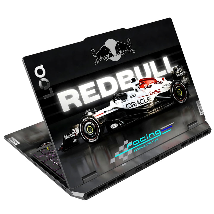 3M Material Textured Embossed Laptop Skin - F1 Red Bull Neon Style Car