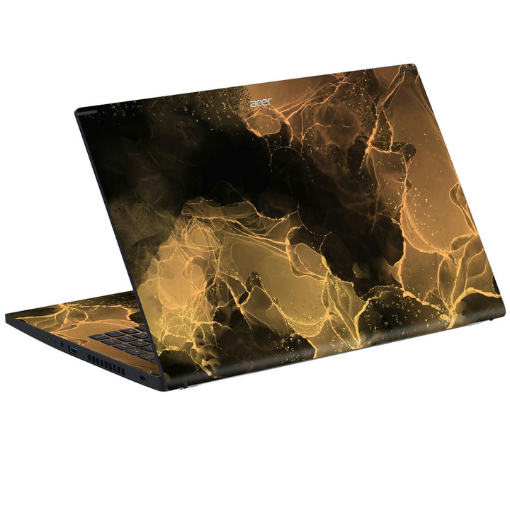 Acer Laptop Skin - Golden Glow Marble Texture