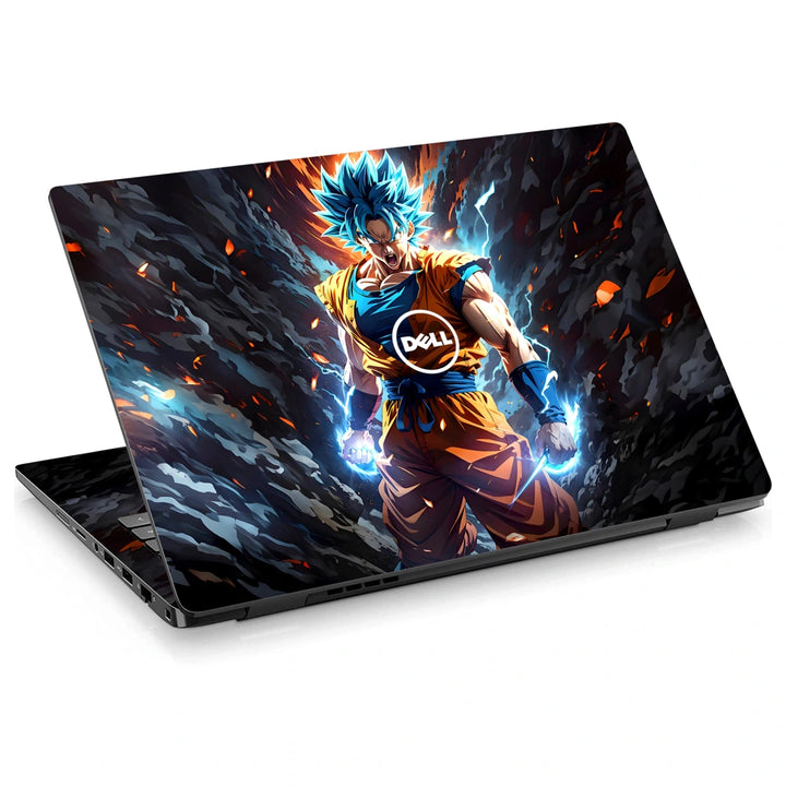 3M Material Textured Embossed Laptop Skin - Dragon Ball Goku Super Saiyan Fire