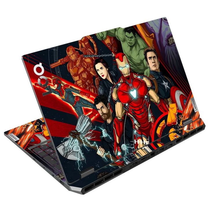 3D Embossed Laptop Skin - Iron Man & Avengers Art