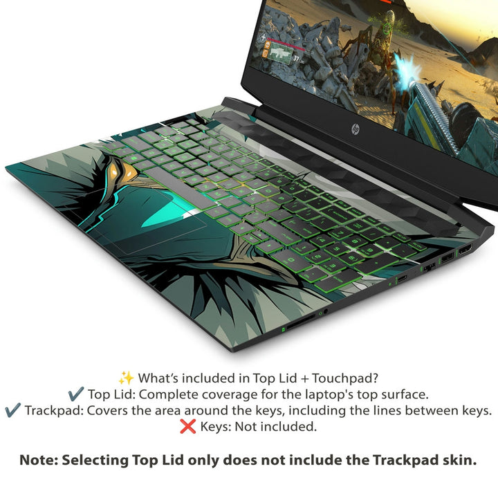 HP Laptop Skin - Fierce Eagle Face Art