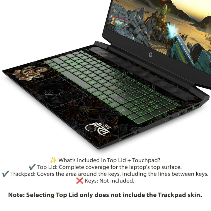 HP Laptop Skin - Hanuman Jai Shri Ram Art