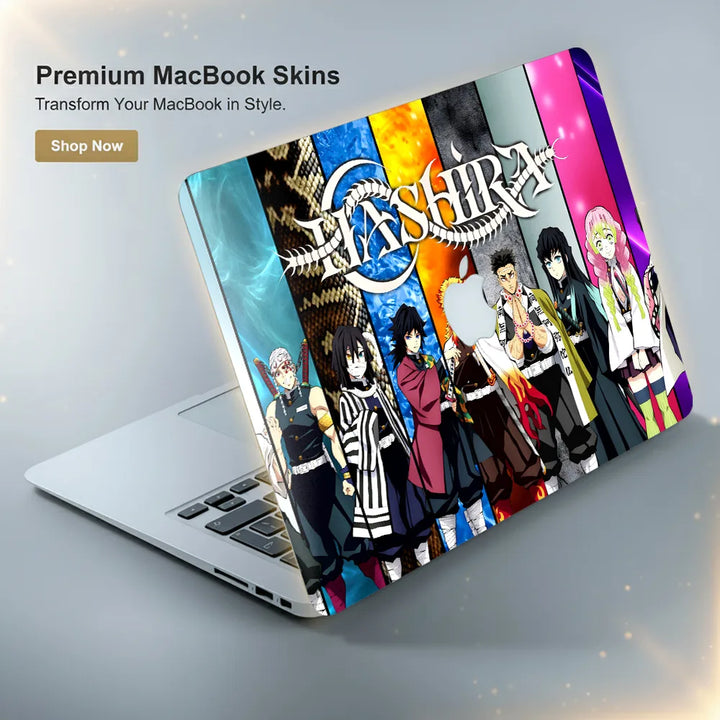 MacBook Laptop Skin - Demon Slayer Hashira Pillars Poster