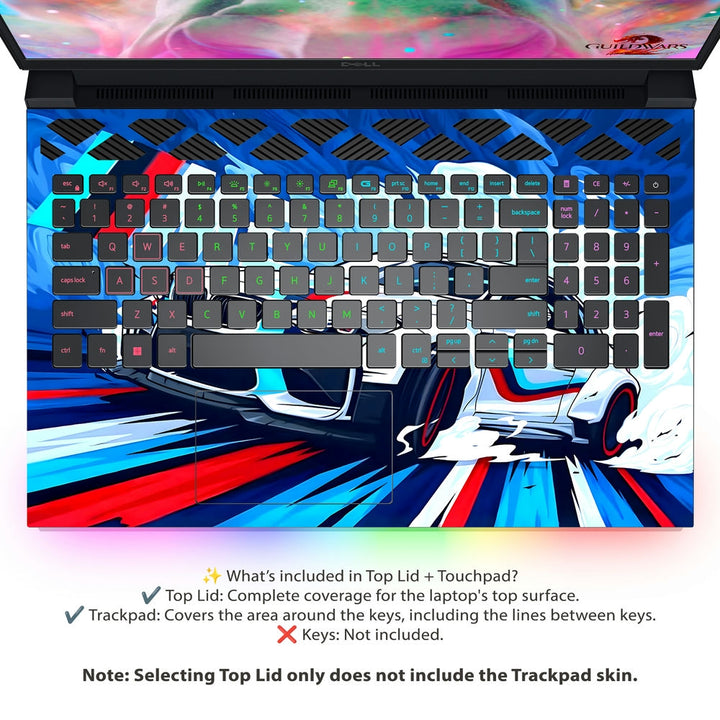 Dell Laptop Skin - BMW M Sport White Splash