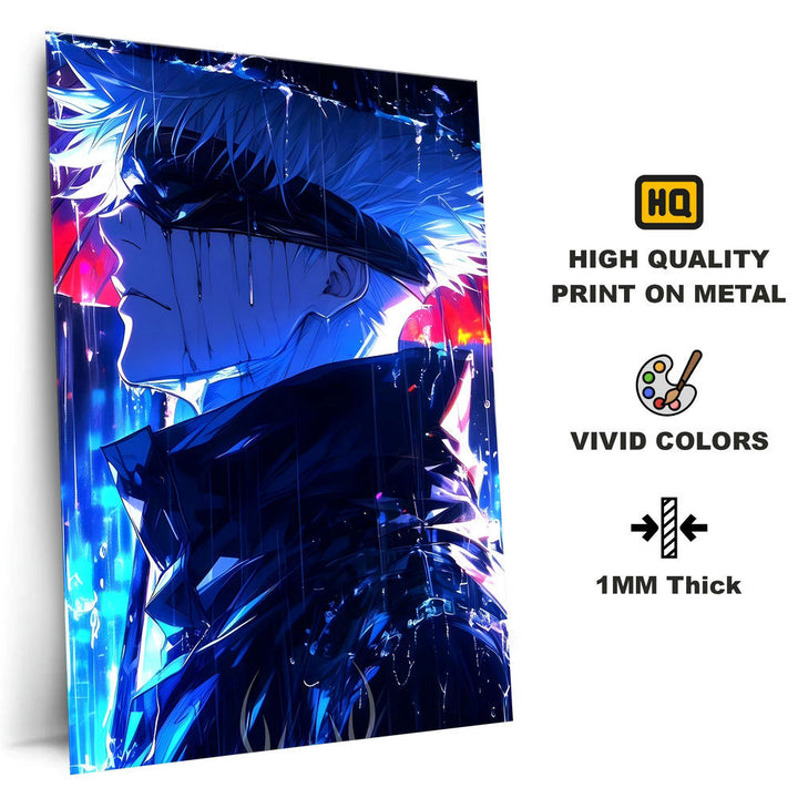 High-Quality Metal Posters - Anime Satoru Gojo SG04 | Vibrant Colors ...