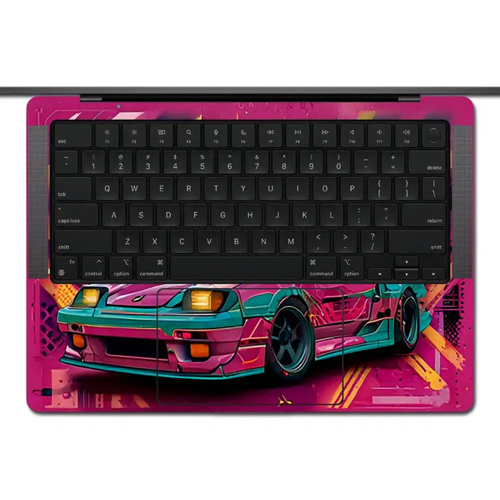 MacBook Laptop Skin - Vibrant Retro Racer