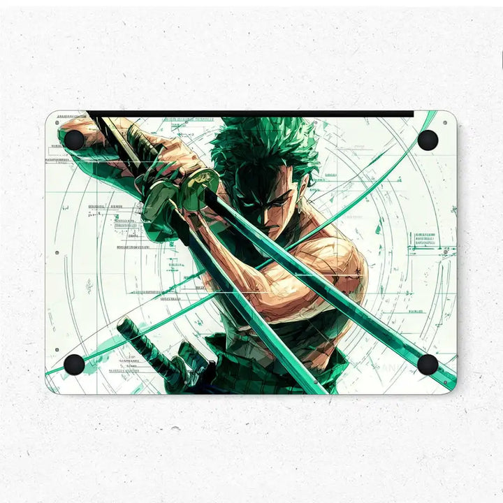 MacBook Laptop Skin - Zoro One Piece Green
