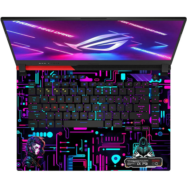 Shop Cyberpunk Neon Hacker Laptop Skin for Asus Buy Online Now