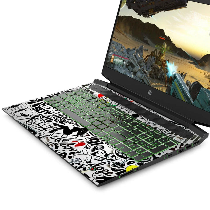3D Embossed Laptop Skin - JDM Sticker Bomb Style