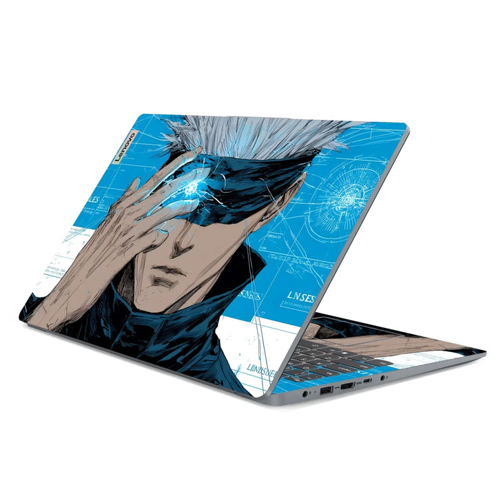 3M Material Textured Embossed Laptop Skin - Jujutsu Kaisen Gojo Satoru Pop Art