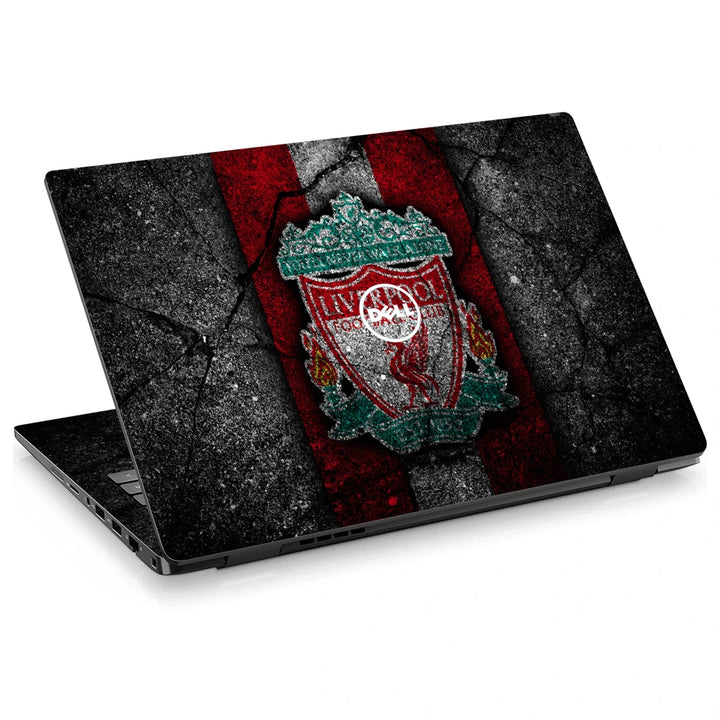 3M Material Textured Embossed Laptop Skin - Liverpool FC Red Crest and Motto