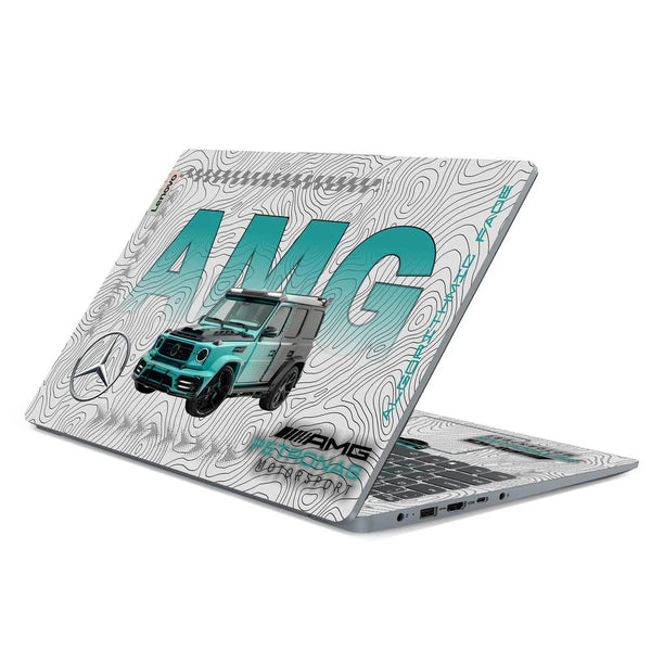 3D Embossed Laptop Skin - Mercedes AMG G63 Teal