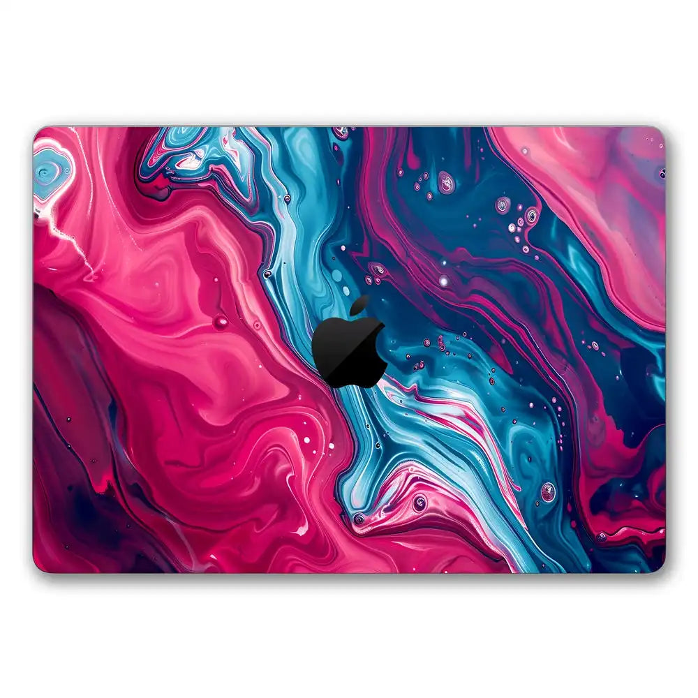 Swirling Pink Red Blue Hues Laptop Skin for MacBook | Buy Online Now ...