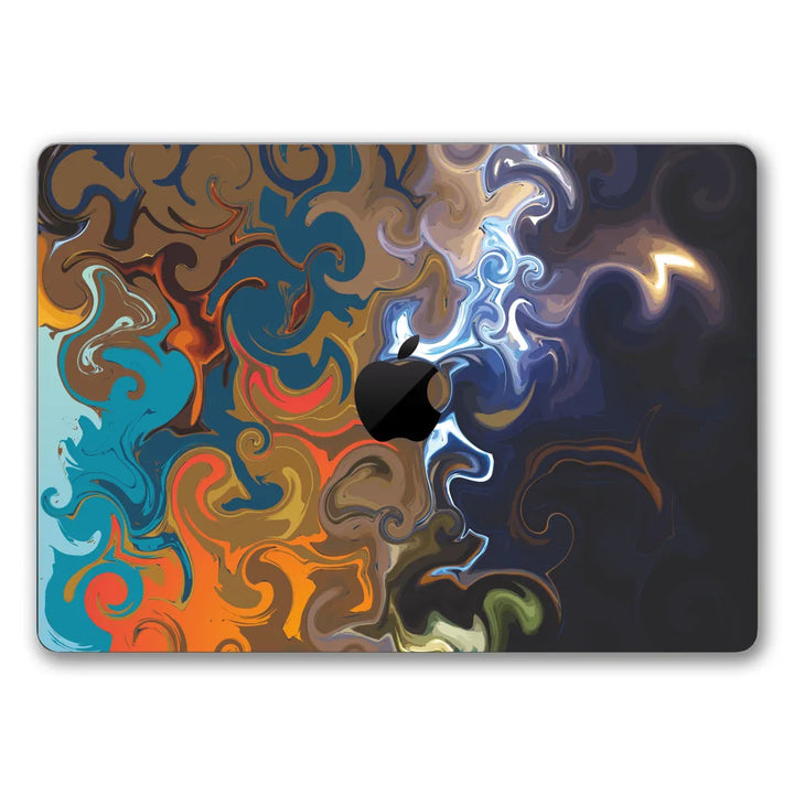 MacBook Laptop Skin - Abstract Vibrant Pink Energy Swirl