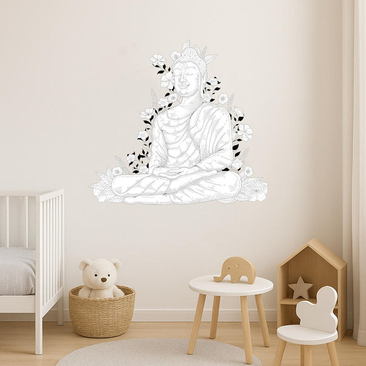 Wall Decal - Zen Buddha Lotus