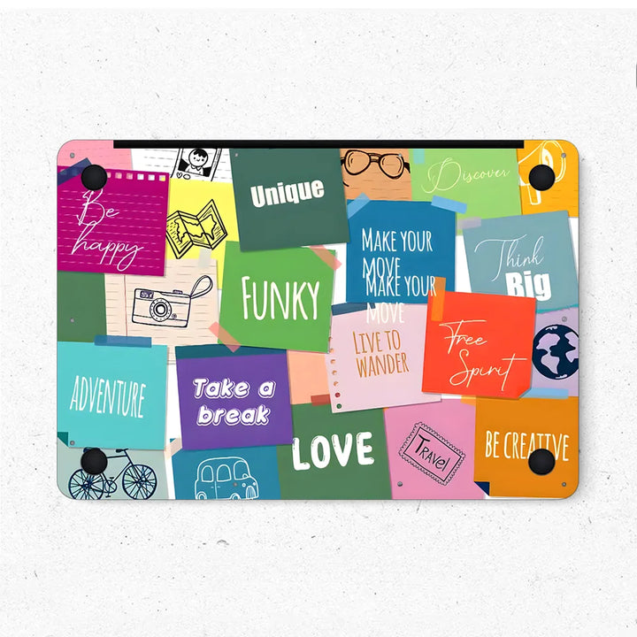 MacBook Laptop Skin - Abstract Pop Art Inspirational Collage