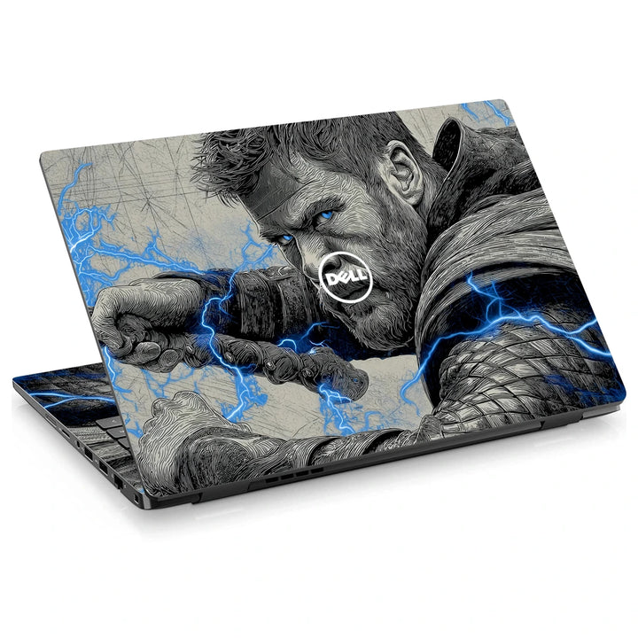3M Material Textured Embossed Laptop Skin - Thor Ragnarok Battle Axe Warrior