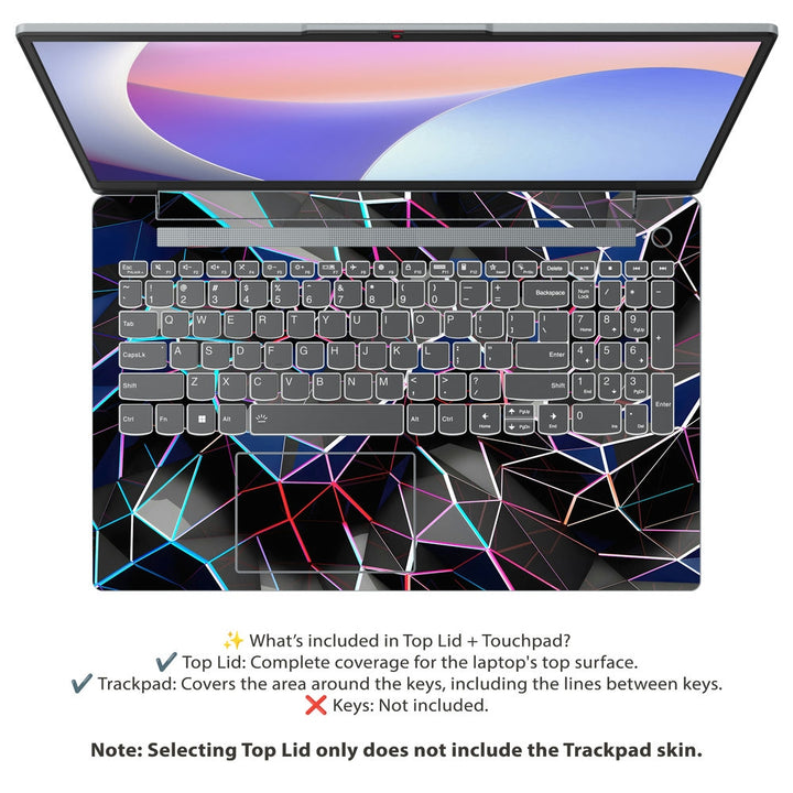 Lenovo Laptop Skin - Tech Wireframe