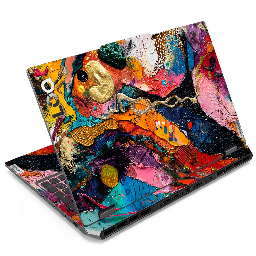 Shop Vibrant Abstract Color Splash Laptop Skin for Lenovo LOQ | Buy ...