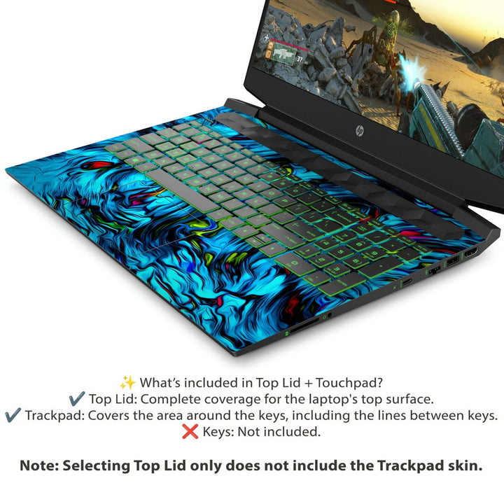 HP Laptop Skin - Blue Design