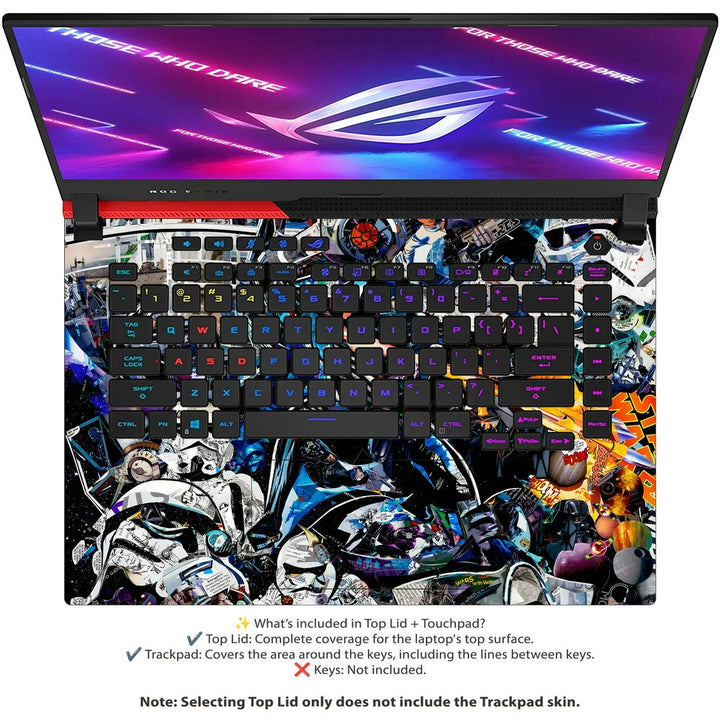 Asus Laptop Skin - Galactic Battles