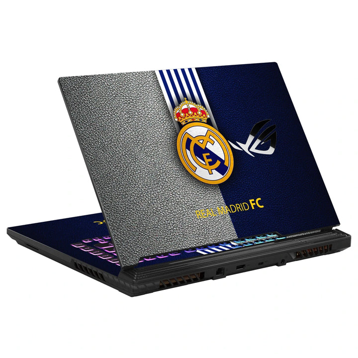 3M Material Textured Embossed Laptop Skin - Real Madrid FC Grunge Crest