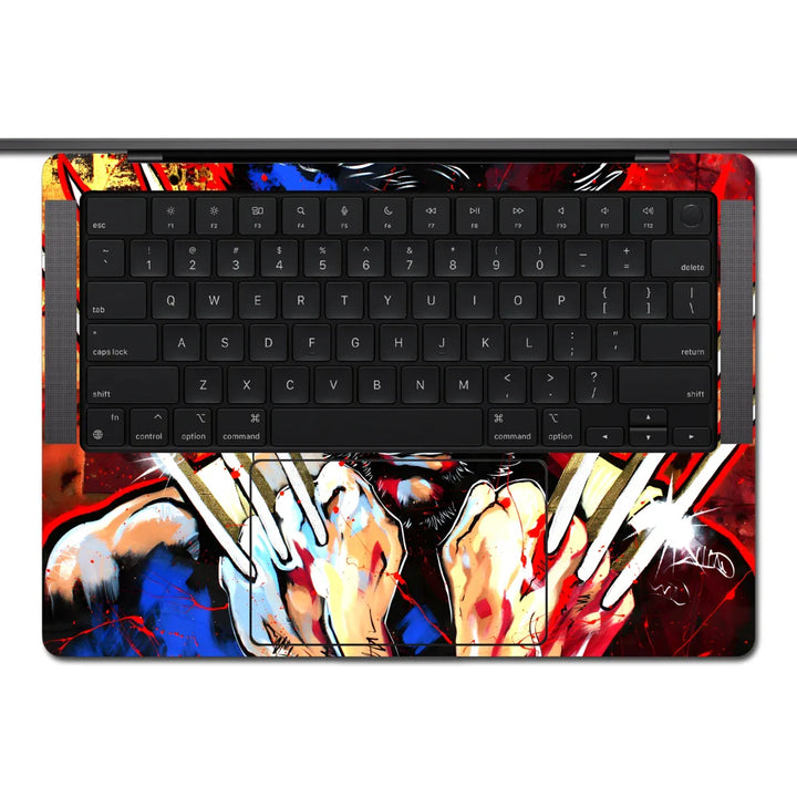 MacBook Laptop Skin - Wolverine X-Men Face Pop Art