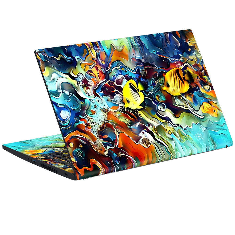 Shop Colorful Explosion Abstract Art Laptop Skin for Acer | Buy Online ...