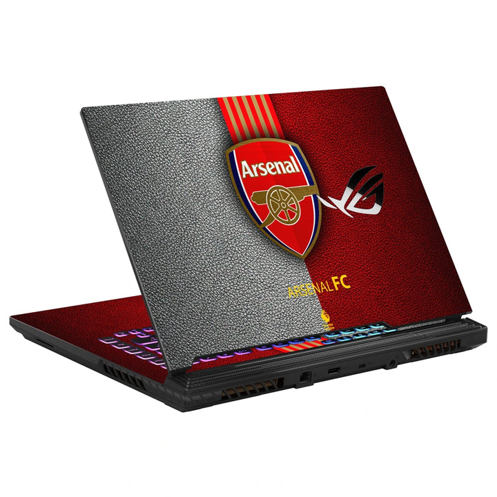 3M Material Textured Embossed Laptop Skin - Arsenal FC Split Leather Crest