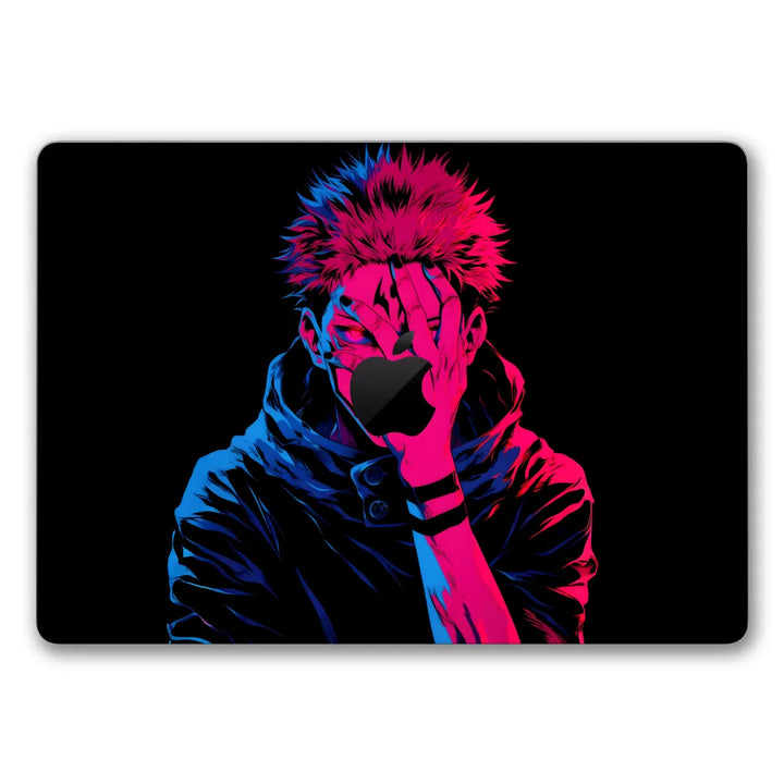 MacBook Laptop Skin - Jujutsu Kaisen Neon Sukuna Shadow