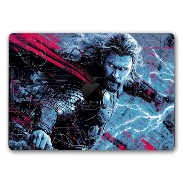 MacBook Laptop Skin - Thor Mjolnir Lightning Strike Art