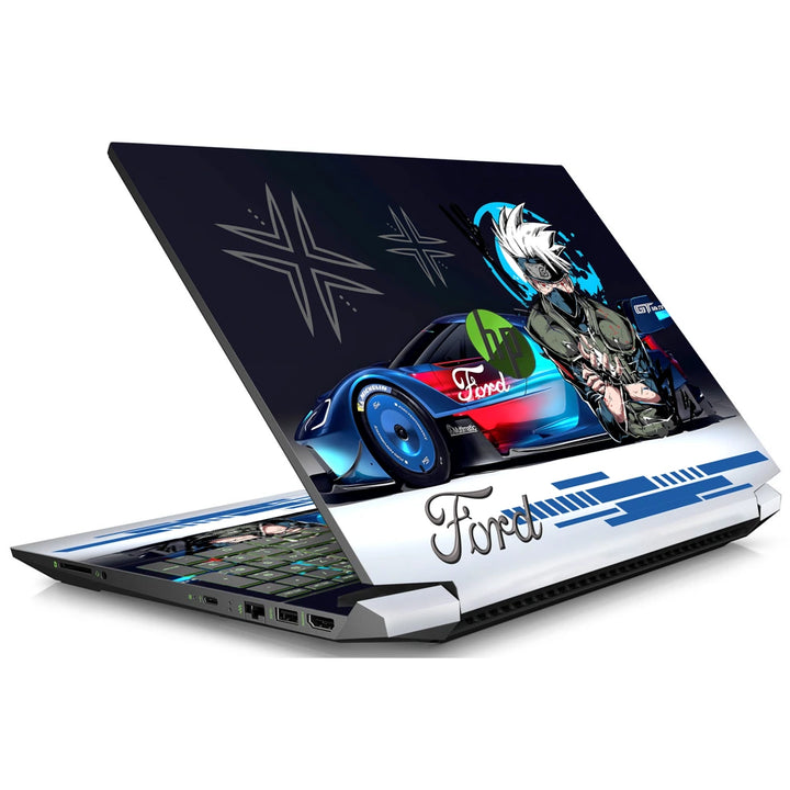 3M Material Textured Embossed Laptop Skin - Ford GT Kakashi Anime Racing