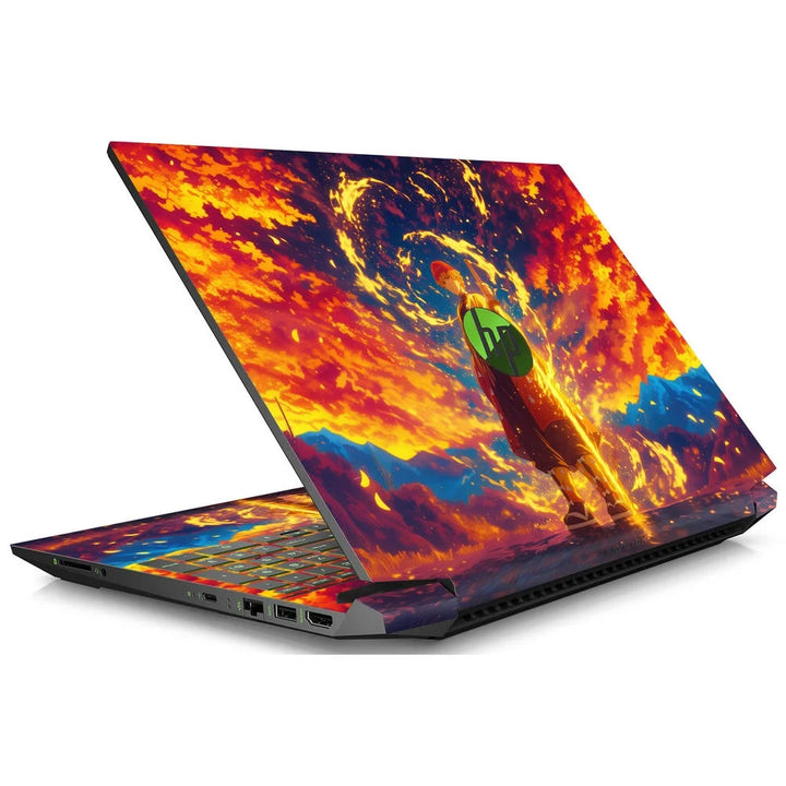 3D Embossed Laptop Skin - Zenitsu in Sunset