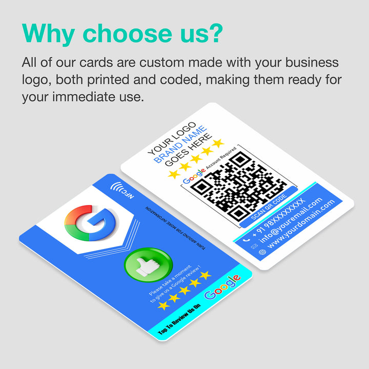 Google Review Card Blue Shield
