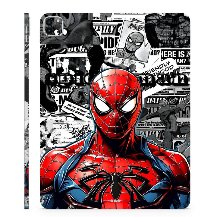 3D Embossed Tablet Skin Spidey Classic Newsprint Pop