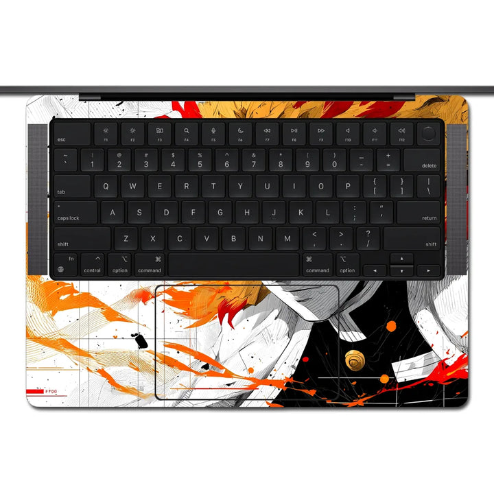 MacBook Laptop Skin - Demon Slayer Rengoku Flame Hashira