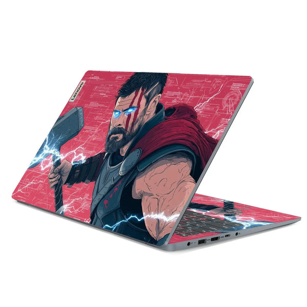 3D Embossed Laptop Skin - Thor and Mjolnir