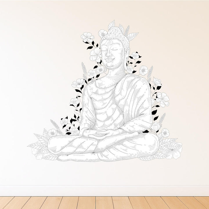 Wall Decal - Zen Buddha Lotus
