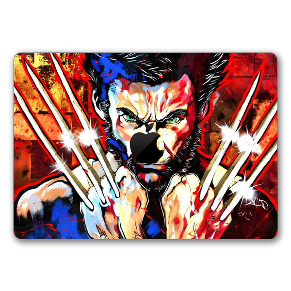 MacBook Laptop Skin - Wolverine X-Men Face Pop Art